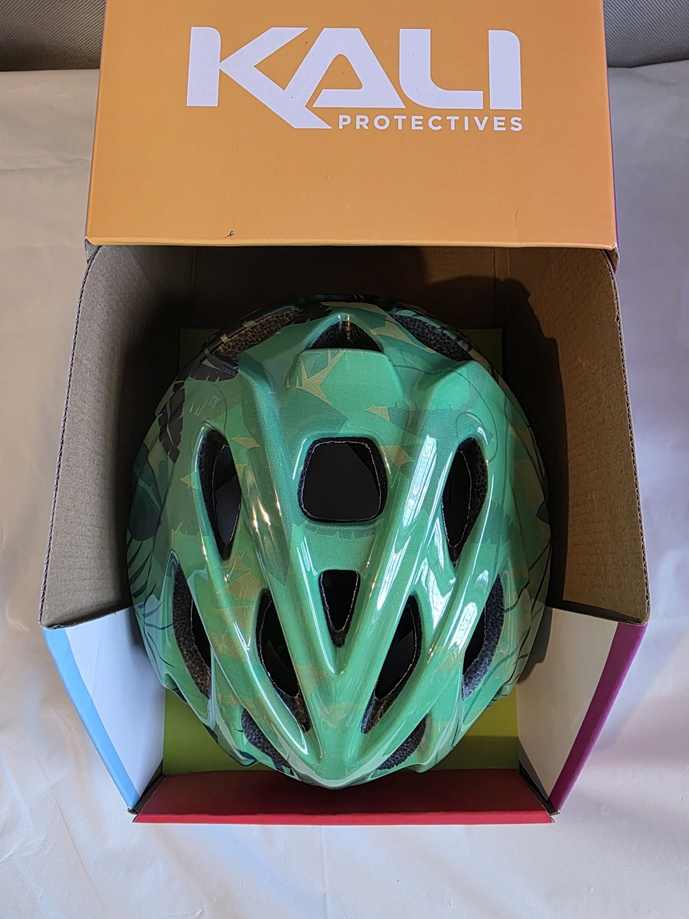 Kali Kids Helmet in Jungle Green